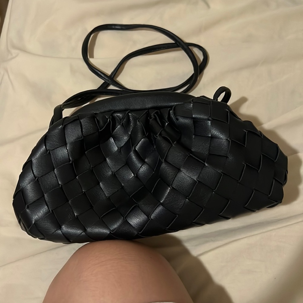 Black clutch/ cross body bag